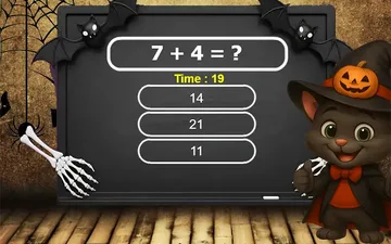 Halloween Tom Math Challenge game preview