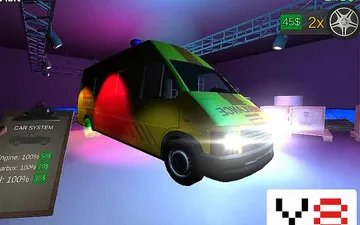 Auto Service 3D Ambulance game preview