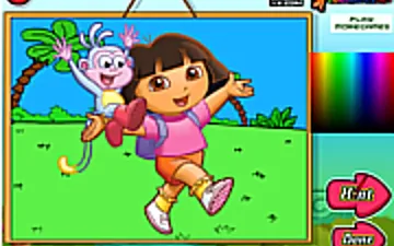 Dora the Explorer Coloring game preview