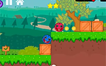 Blue and Red Ball