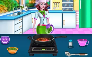 Schezwan Chicken Cooking
