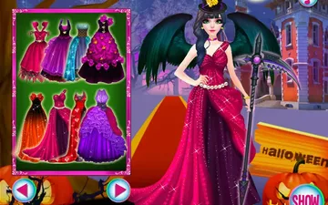 Miss Halloween Dress Up game preview