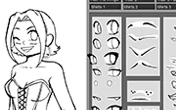 Anime Girl Lineart Generator game preview
