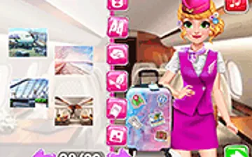 Blonde Princess Cabin Crew Makeover game preview