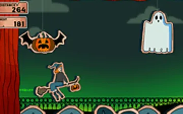 Flying Halloween Witch game preview