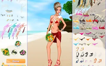 Beach Beauty Contest Dress Up game preview