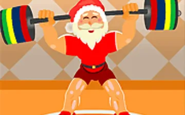 Santa Claus Weightlifter