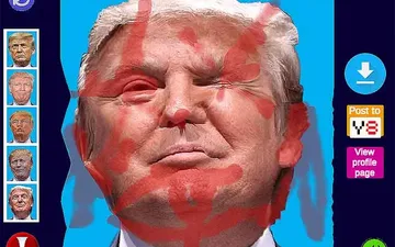 Beaten Trump Face LOL