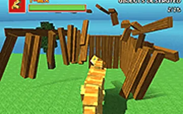 Blocky Dino Park: T-Rex Rampage game preview