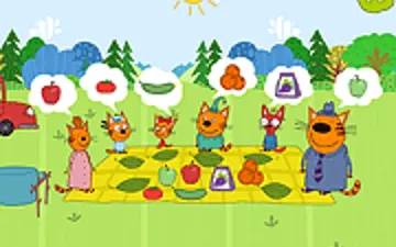 Picnic with Cat Family