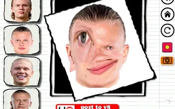 Haaland Funny Face
