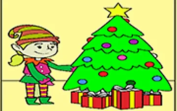 Christmas Elves Coloring