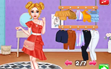 Trendy Ruffle Crop Top Dress Up game preview