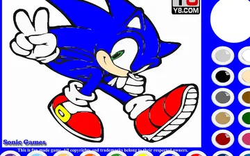 Sonic Coloring game preview