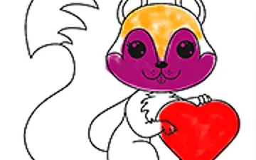 Squirrel Coloring Adventure