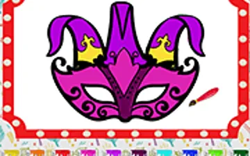 Carnival Party: Mask Coloring