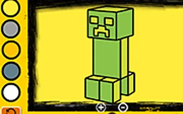 Easy Kids Coloring Minecraft