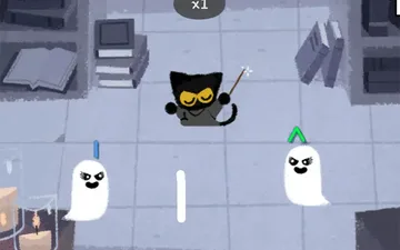 Doodle Halloween Momo Cat Academy