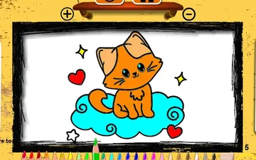 BTS Cute Kitty Coloring