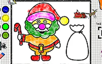 Easy Coloring Santa Claus