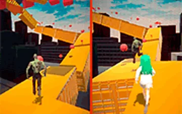 Zombie and Girl: Parkour