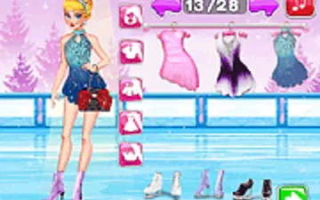 Princess Iceskates Winter Dress Up