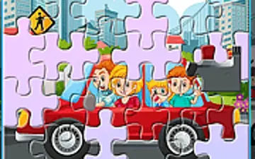 Family Travelling Jigsaw game preview